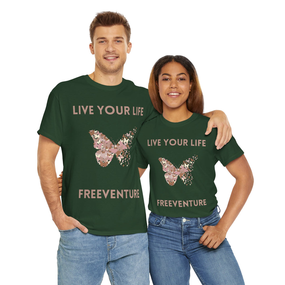 Unisex Lebe Dein Leben T-Shirt -  100% Baumwolle