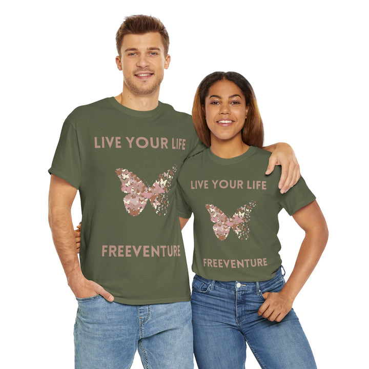 Unisex Lebe Dein Leben T-Shirt -  100% Baumwolle