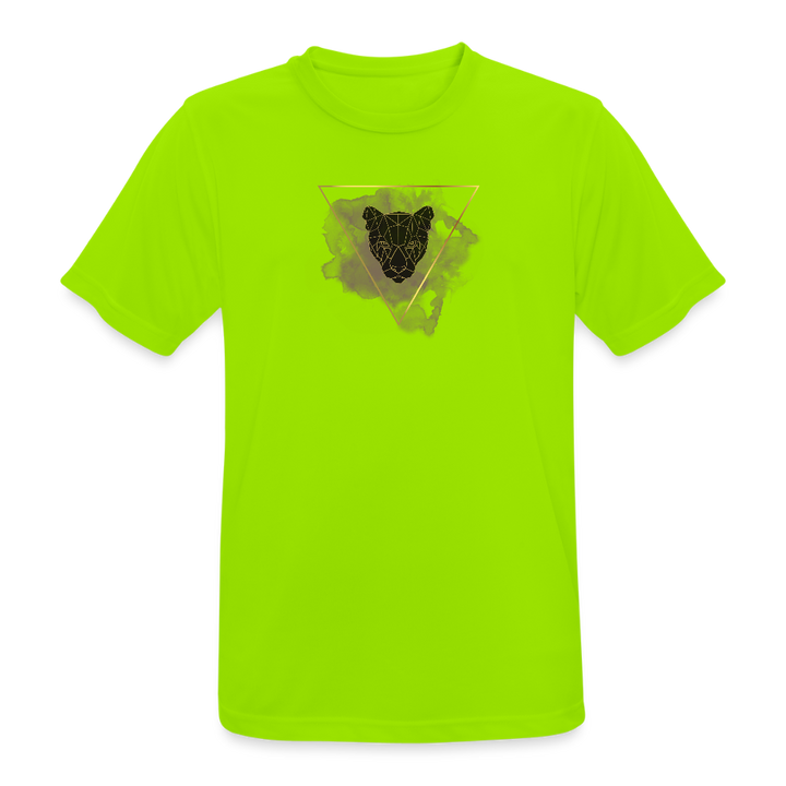 Atmungsaktives Männer Sport T-Shirt - Neongrün