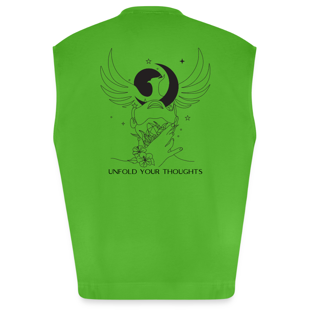 Unfold Your Thoughts - Oversized Tank - Apple Neon