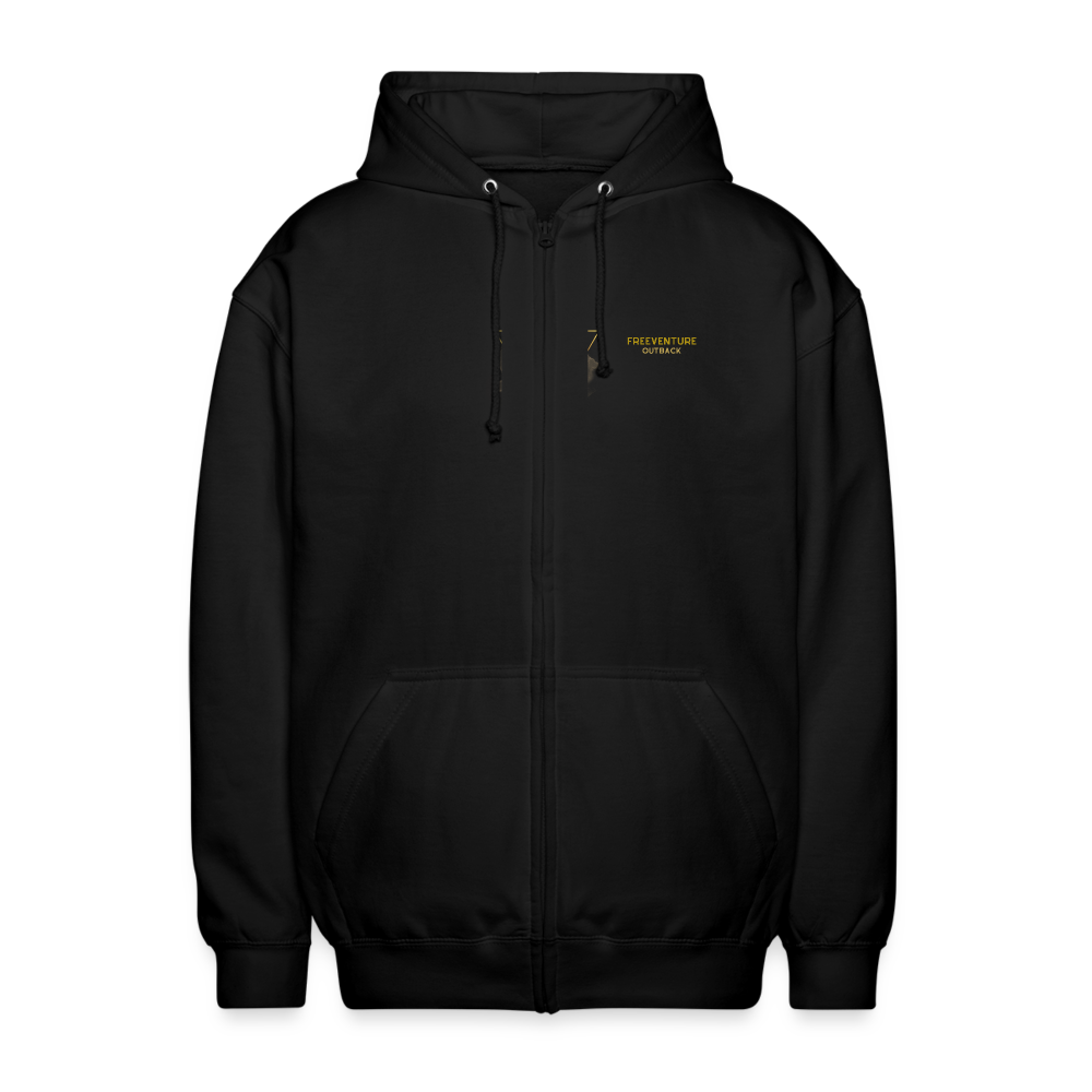 Rus Adventure Zip-Hoodie - Schwarz