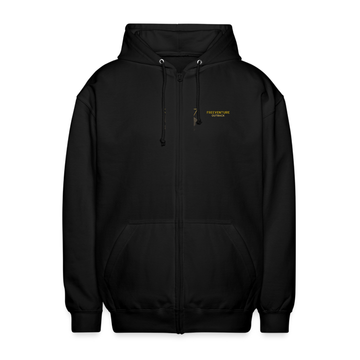 Rus Adventure Zip-Hoodie - Schwarz