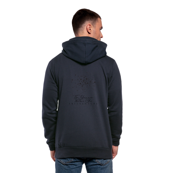 Unisex Schalkragen-Hoodie – Wärme & Style in Perfektion - Navy