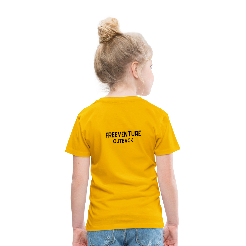 Rus Avocado Kids Tee – Süß, bequem & perfekt für kleine Entdecker! 🥑💚 - Sonnengelb