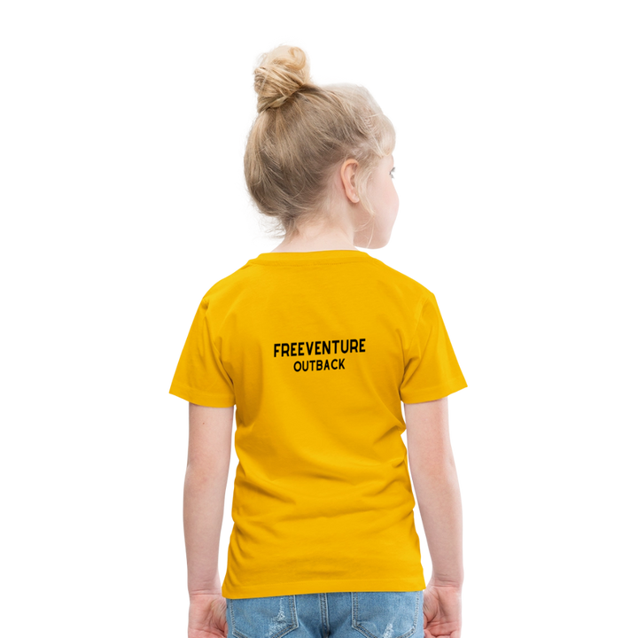Rus Avocado Kids Tee – Süß, bequem & perfekt für kleine Entdecker! 🥑💚 - Sonnengelb
