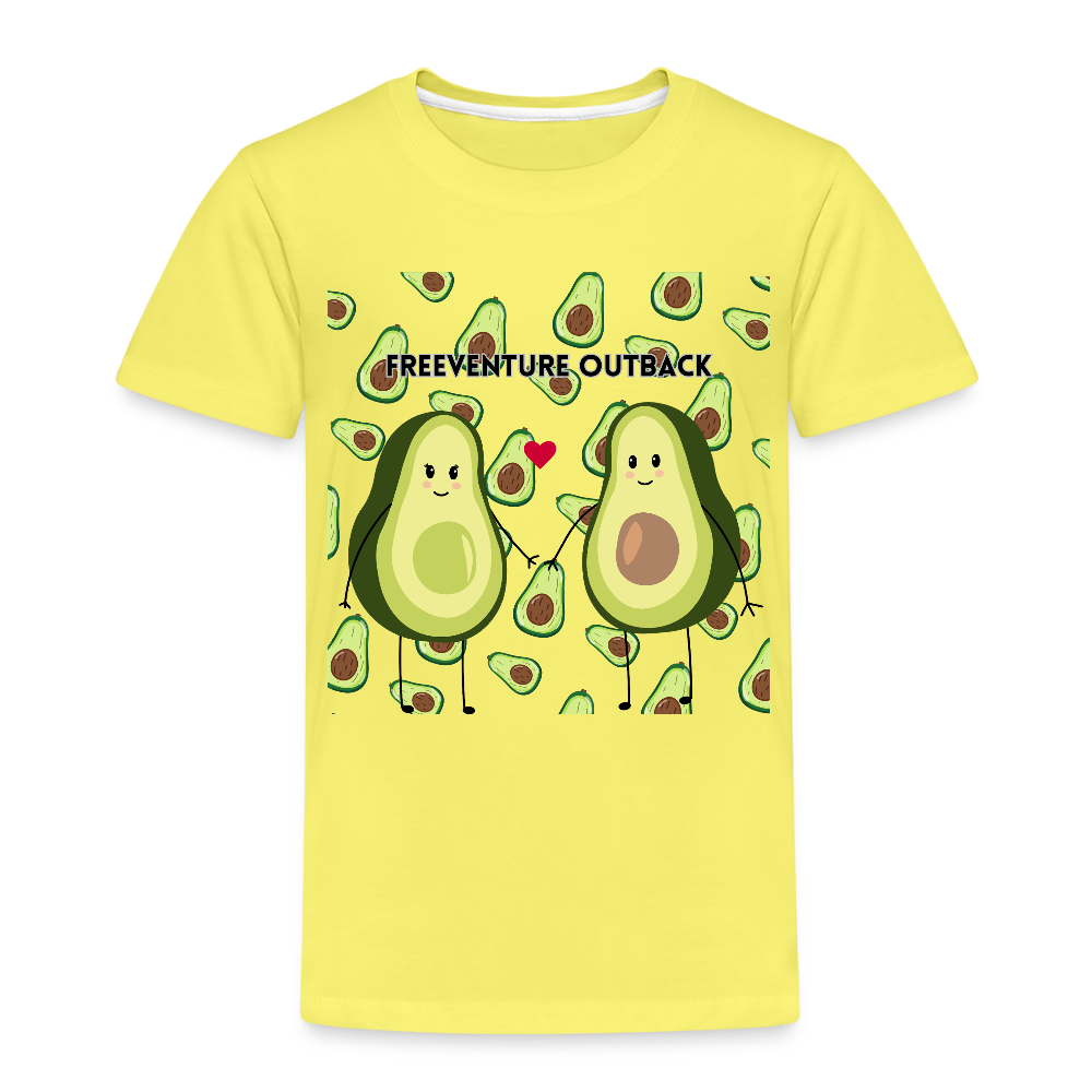 Rus Avocado Kids Tee – Süß, bequem & perfekt für kleine Entdecker! 🥑💚 - Gelb