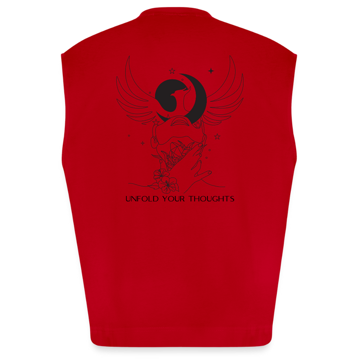 Unfold Your Thoughts - Oversized Tank - Rot