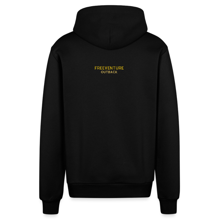 Organic Relaxed Zip Hoodie – Nachhaltiger Komfort, zeitloser Style 🌿✨ - SOLID BLACK