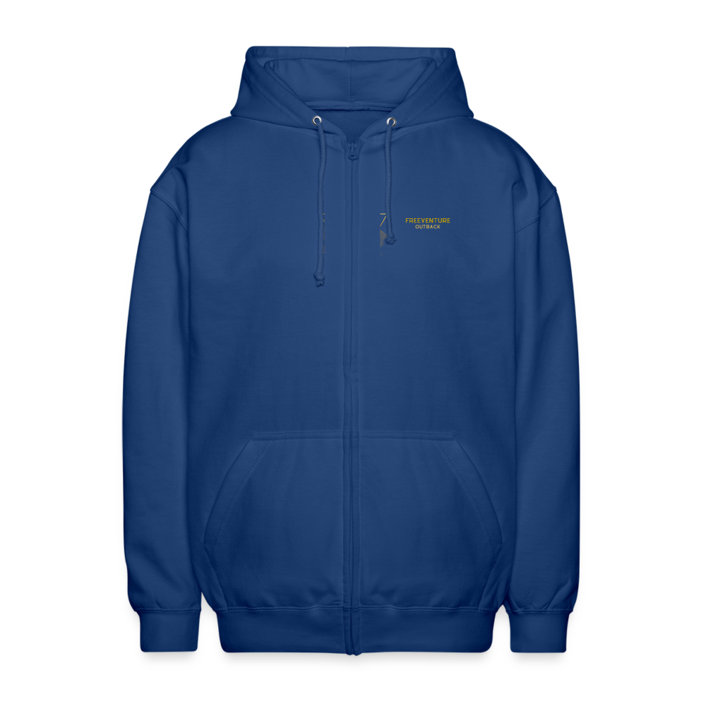 Rus Adventure Zip-Hoodie - Royalblau