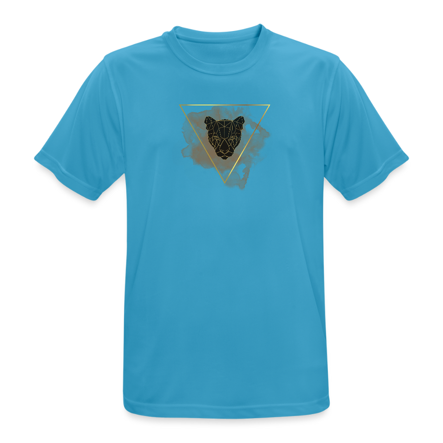 Atmungsaktives Männer Sport T-Shirt - Saphirblau