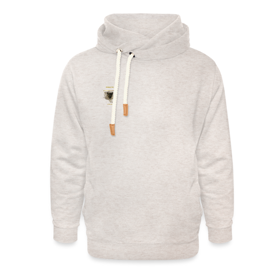 Unisex Schalkragen-Hoodie – Wärme & Style in Perfektion - Beige meliert