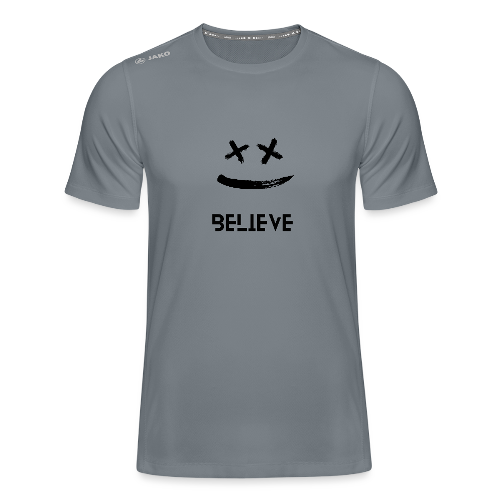 JAKO Männer T-Shirt Run 2.0 – Dein Laufshirt mit Motivation! 🏃‍♂️😊 - Grau