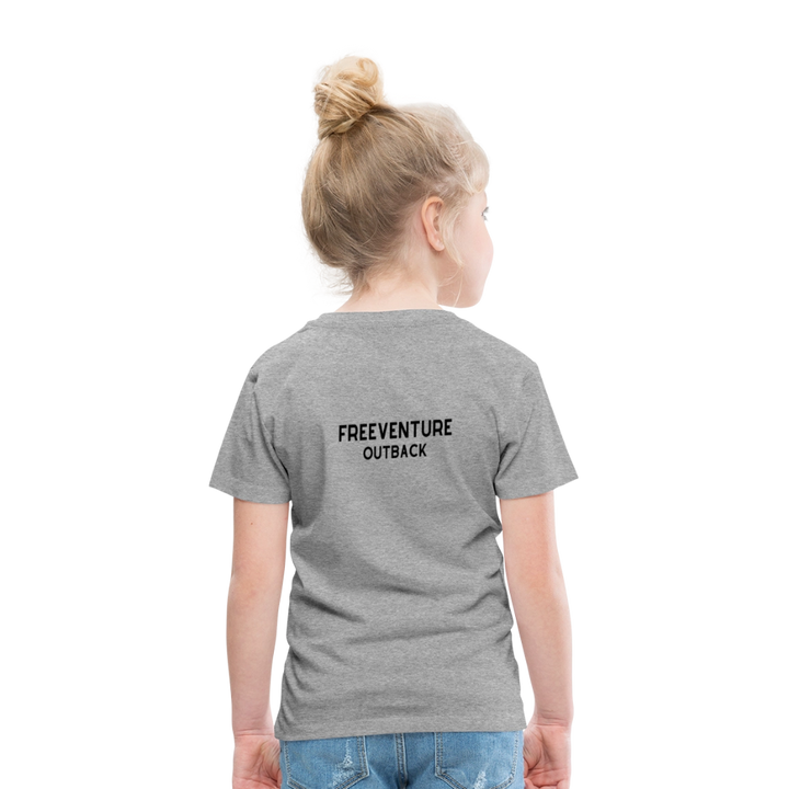 Rus Avocado Kids Tee – Süß, bequem & perfekt für kleine Entdecker! 🥑💚 - Grau meliert