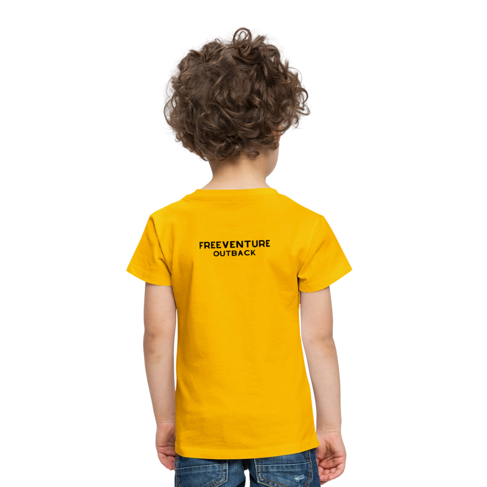 Rus Avocado Kids Tee – Süß, bequem & perfekt für kleine Entdecker! 🥑💚 - Sonnengelb