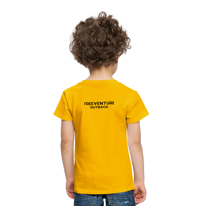 Rus Avocado Kids Tee – Süß, bequem & perfekt für kleine Entdecker! 🥑💚 - Sonnengelb