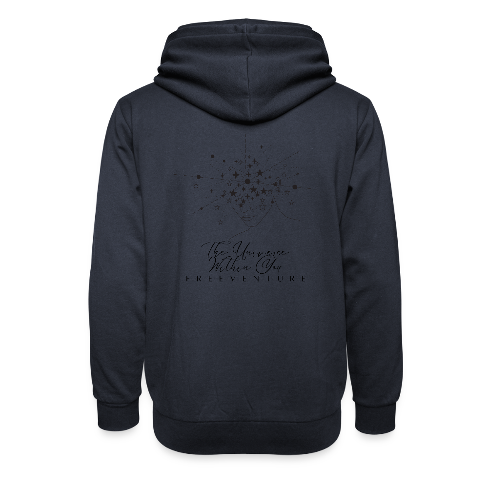 Unisex Schalkragen-Hoodie – Wärme & Style in Perfektion - Navy