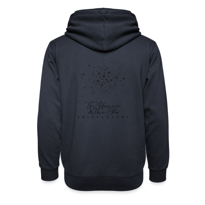 Unisex Schalkragen-Hoodie – Wärme & Style in Perfektion - Navy