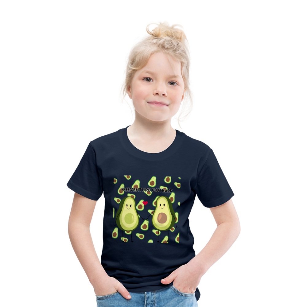 Rus Avocado Kids Tee – Süß, bequem & perfekt für kleine Entdecker! 🥑💚 - Navy