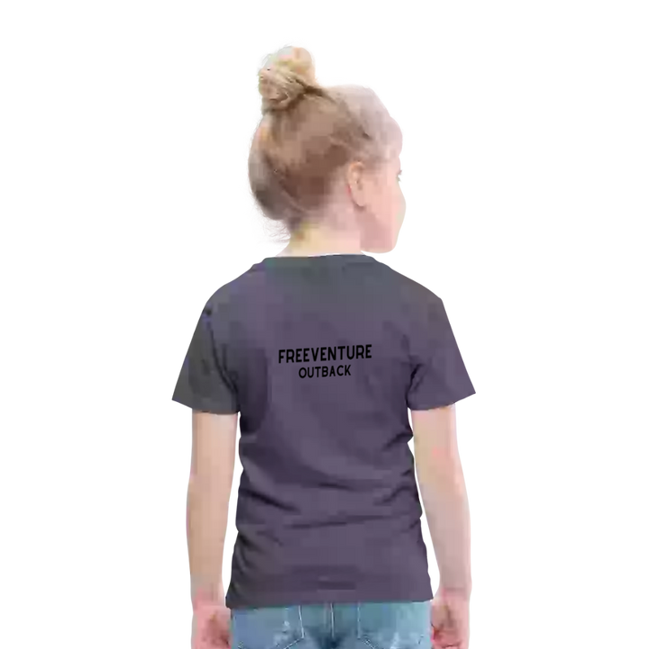 Rus Avocado Kids Tee – Süß, bequem & perfekt für kleine Entdecker! 🥑💚 - Blau meliert