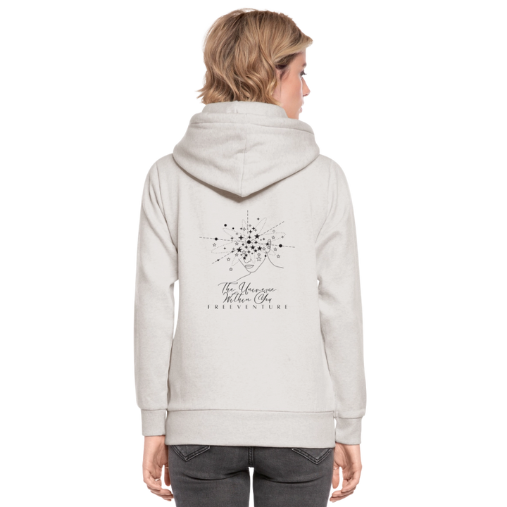 Unisex Schalkragen-Hoodie – Wärme & Style in Perfektion - Beige meliert