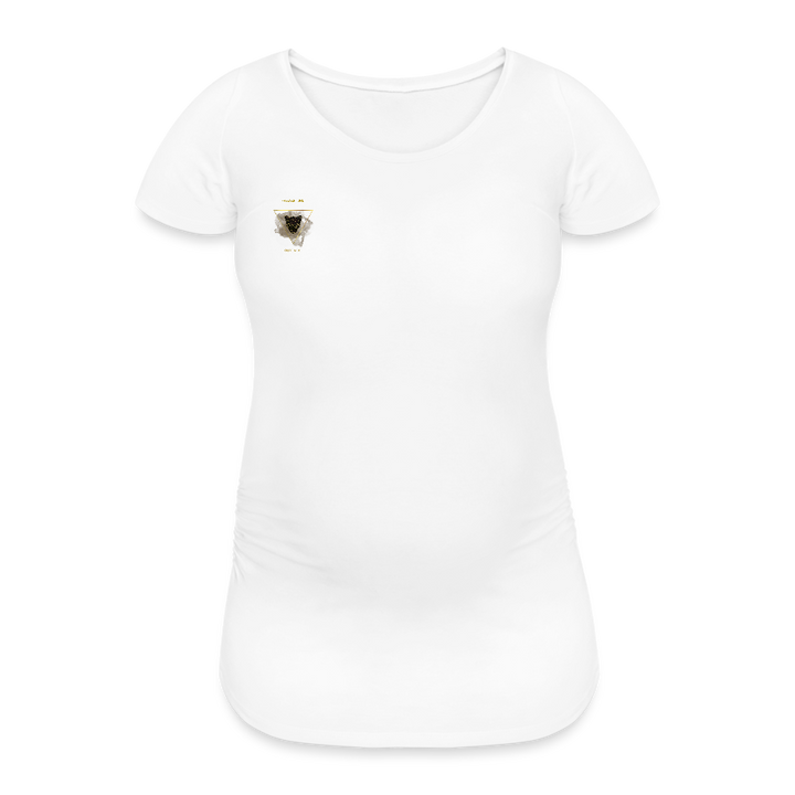 MumGlow Schwangerschafts-T-Shirt Damen – Bio 100% 🌿 - Weiß