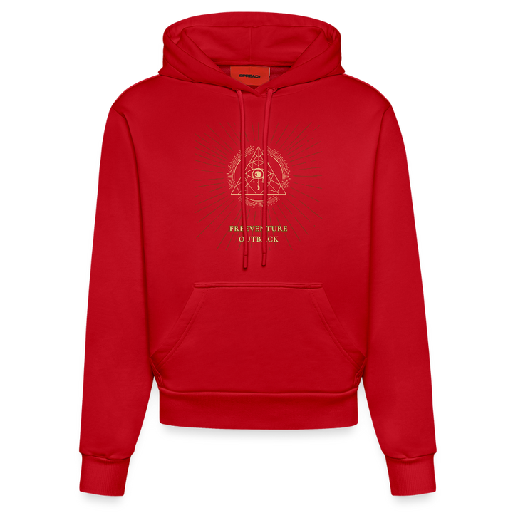 Organic Fitted Hoodie – Das Auge für Stil & Nachhaltigkeit 👁️♻️ - Rot