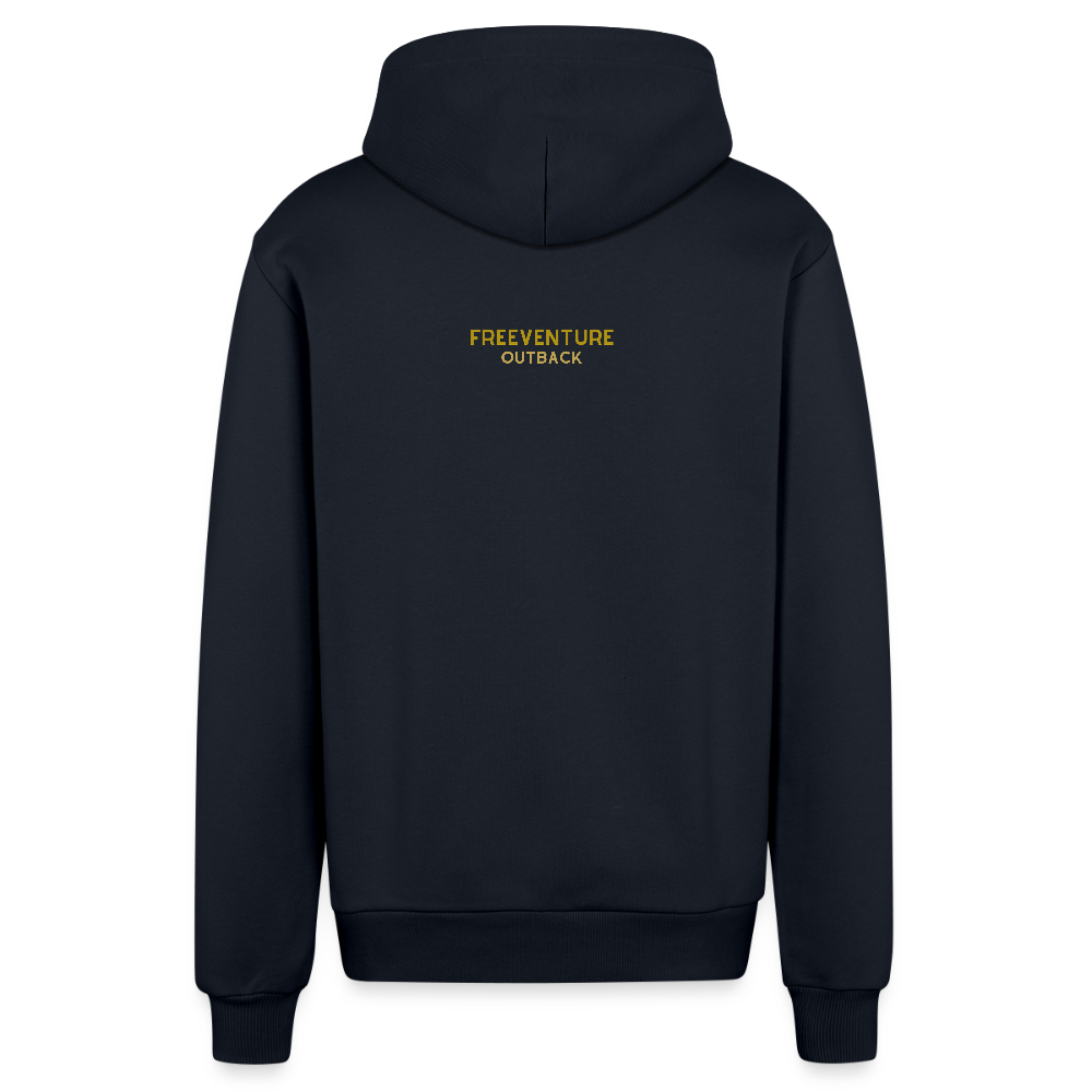 Organic Relaxed Zip Hoodie – Nachhaltiger Komfort, zeitloser Style 🌿✨ - DARK NAVY