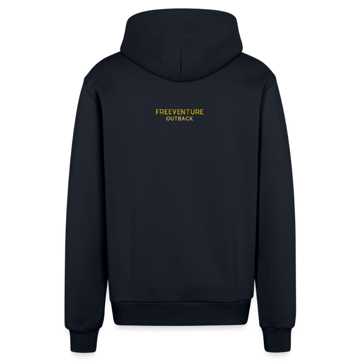 Organic Relaxed Zip Hoodie – Nachhaltiger Komfort, zeitloser Style 🌿✨ - DARK NAVY