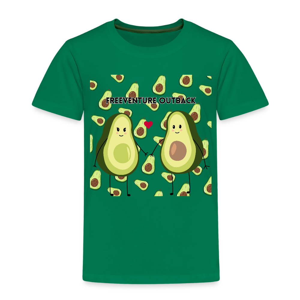 Rus Avocado Kids Tee – Süß, bequem & perfekt für kleine Entdecker! 🥑💚 - Kelly Green