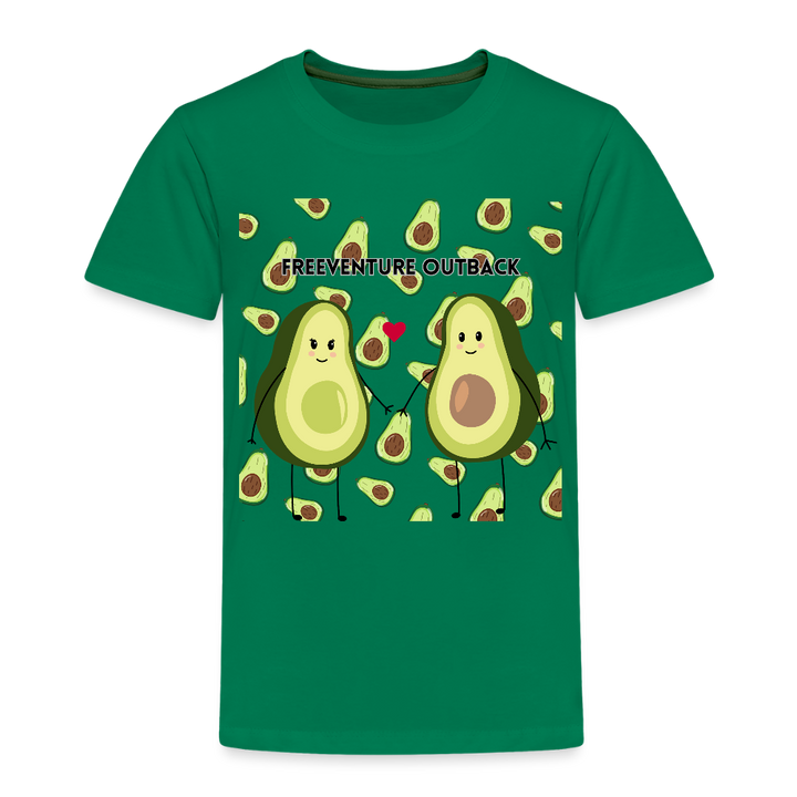 Rus Avocado Kids Tee – Süß, bequem & perfekt für kleine Entdecker! 🥑💚 - Kelly Green