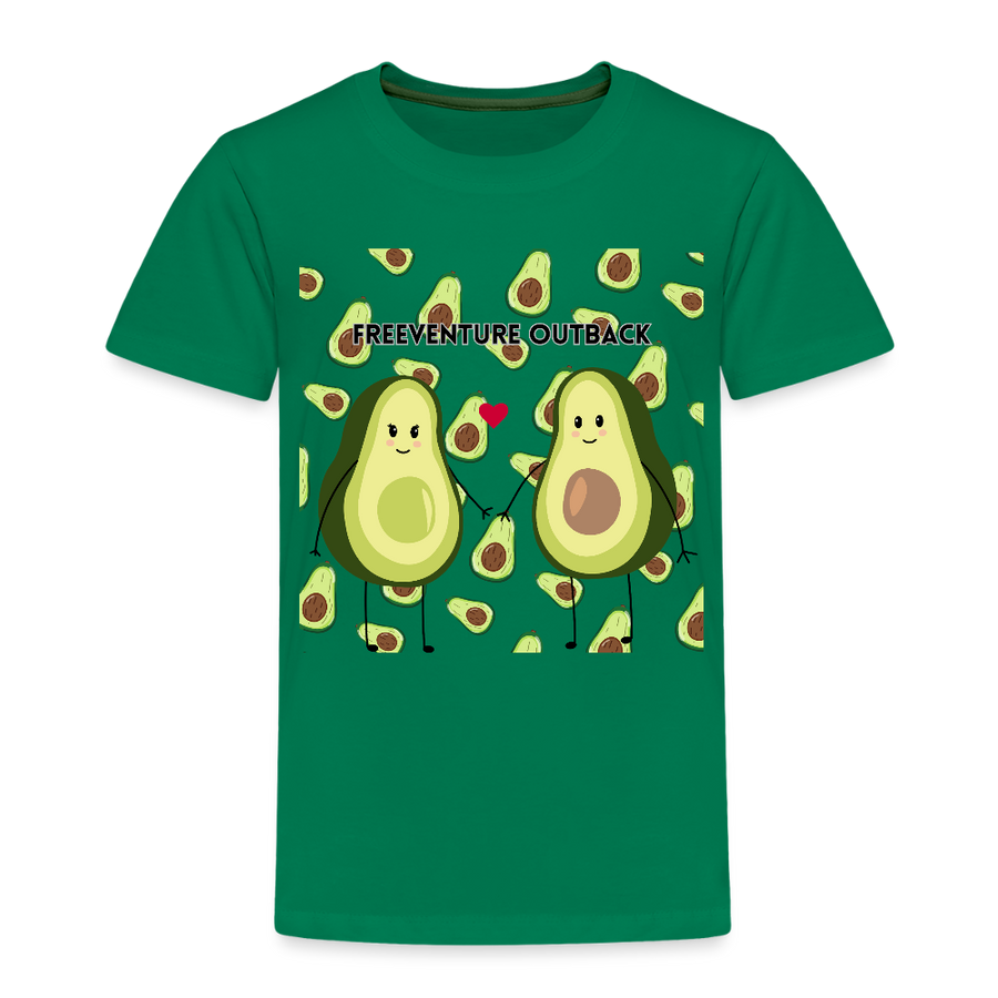 Rus Avocado Kids Tee – Süß, bequem & perfekt für kleine Entdecker! 🥑💚 - Kelly Green