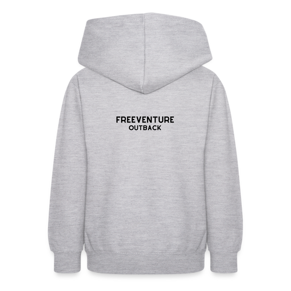 Teenager Hoodie Freeventure Outback - Hellgrau meliert