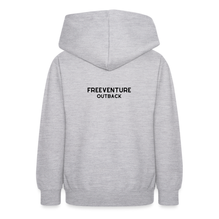 Teenager Hoodie Freeventure Outback - Hellgrau meliert