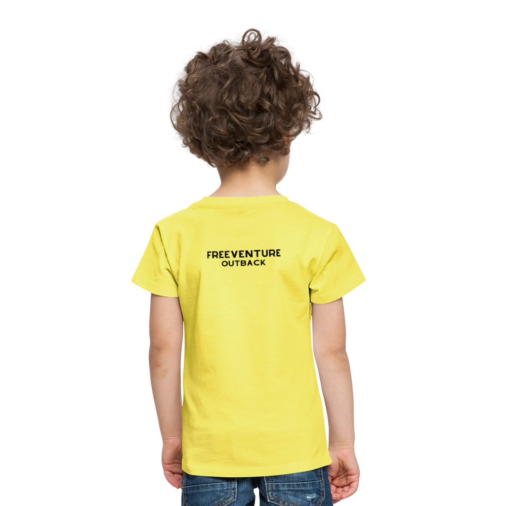 Rus Avocado Kids Tee – Süß, bequem & perfekt für kleine Entdecker! 🥑💚 - Gelb