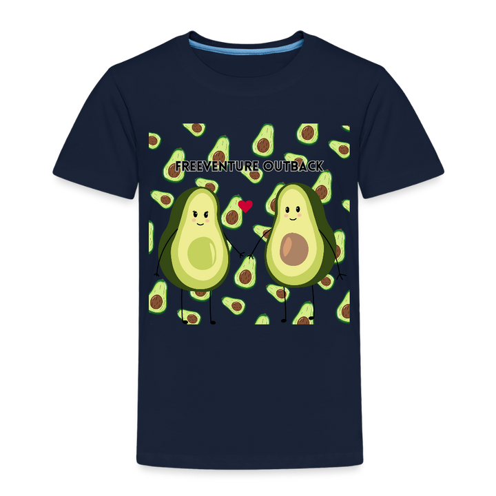 Rus Avocado Kids Tee – Süß, bequem & perfekt für kleine Entdecker! 🥑💚 - Navy