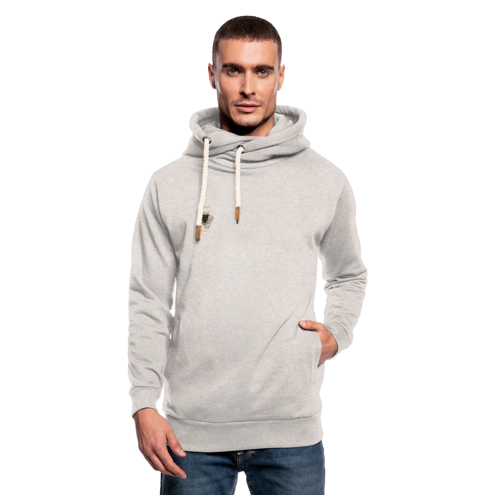 Unisex Schalkragen-Hoodie – Wärme & Style in Perfektion - Beige meliert