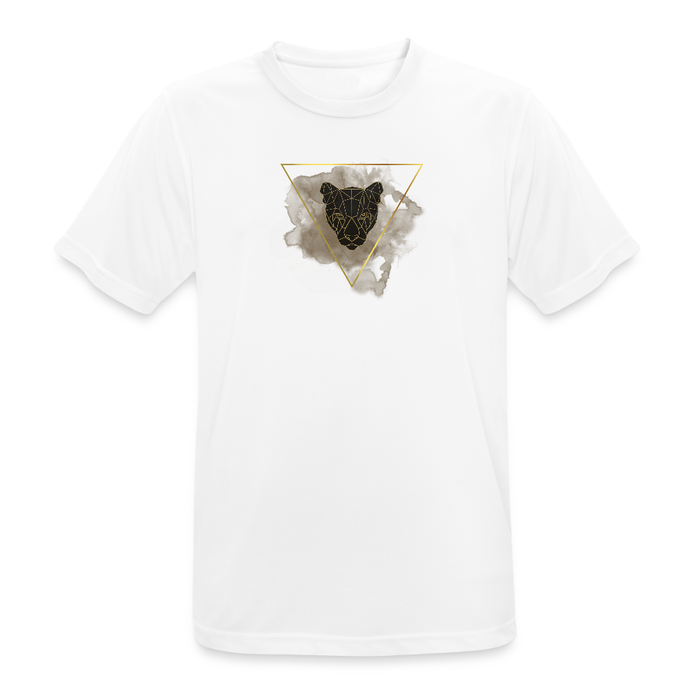 Atmungsaktives Männer Sport T-Shirt - Weiß