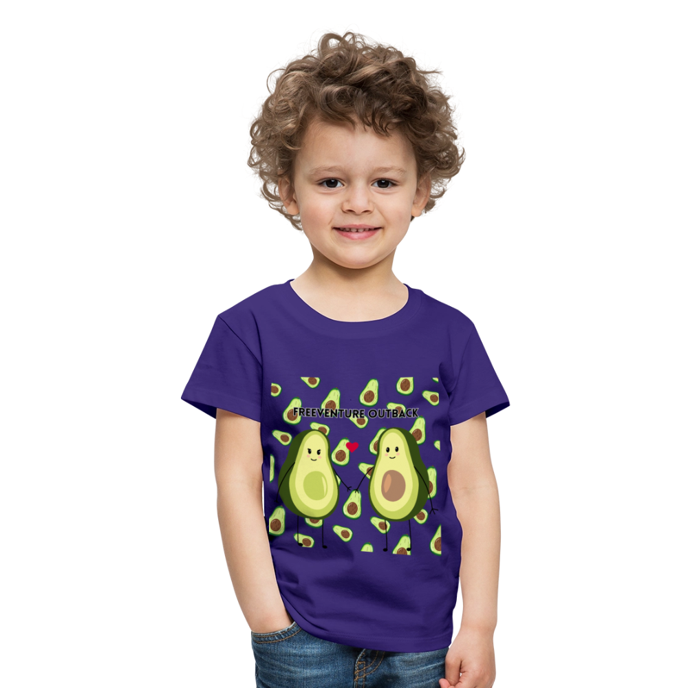 Rus Avocado Kids Tee – Süß, bequem & perfekt für kleine Entdecker! 🥑💚 - Lila