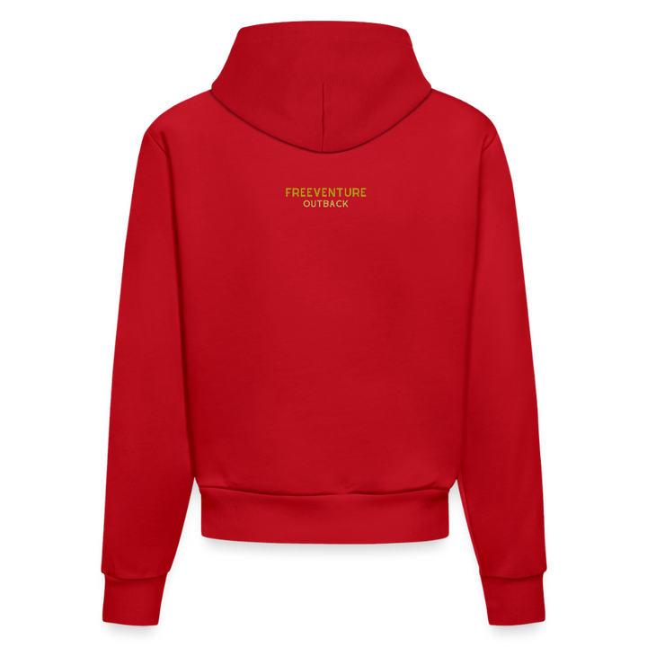 Organic Fitted Hoodie – Das Auge für Stil & Nachhaltigkeit 👁️♻️ - Rot