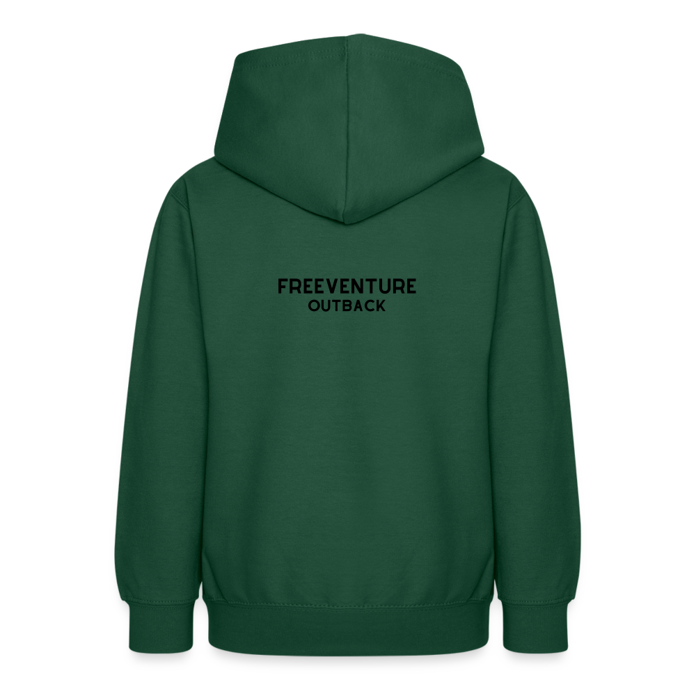Teenager Hoodie Freeventure Outback - Flaschengrün