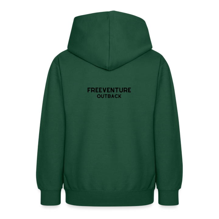 Teenager Hoodie Freeventure Outback - Flaschengrün