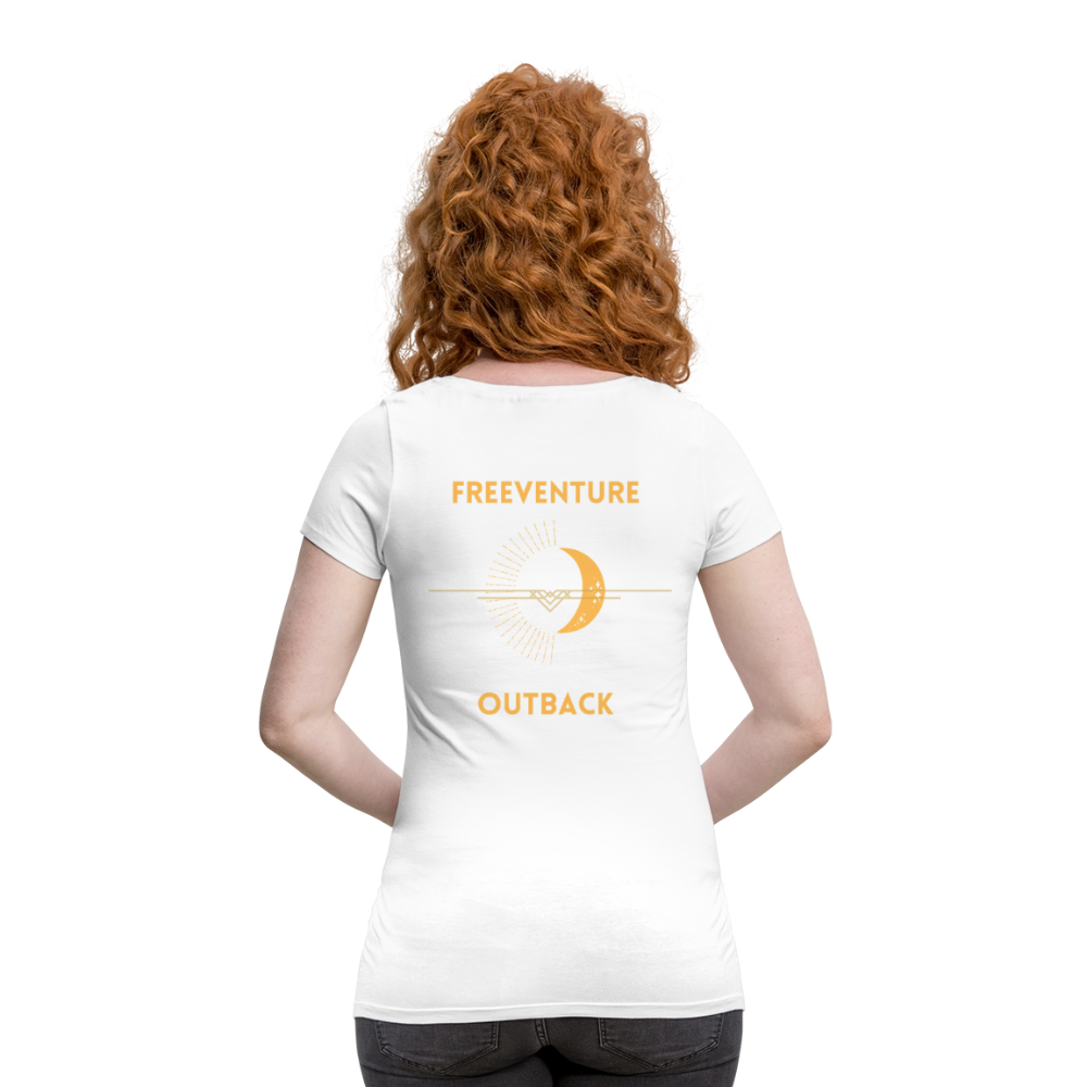 MumGlow Schwangerschafts-T-Shirt Damen – Bio 100% 🌿 - Weiß