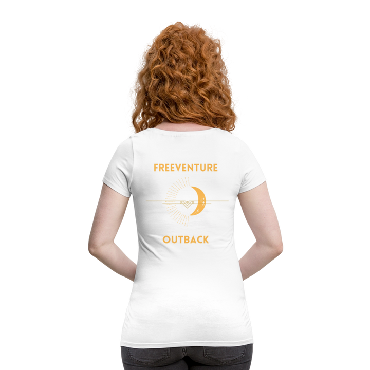 MumGlow Schwangerschafts-T-Shirt Damen – Bio 100% 🌿 - Weiß