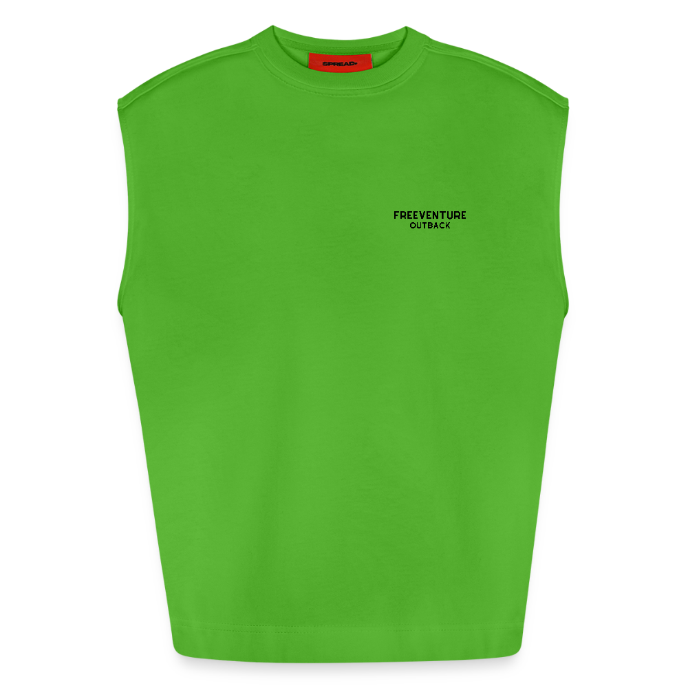 Unfold Your Thoughts - Oversized Tank - Apple Neon