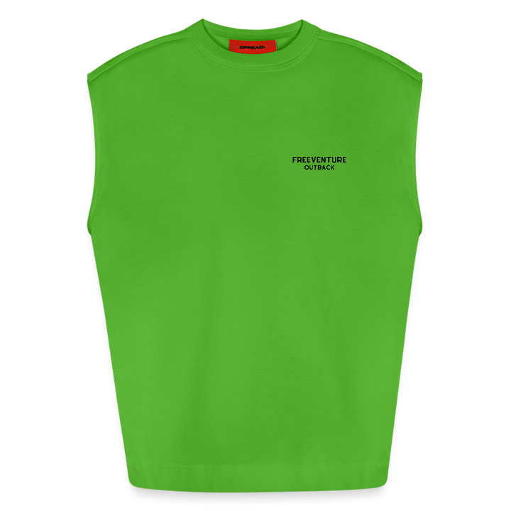 Unfold Your Thoughts - Oversized Tank - Apple Neon