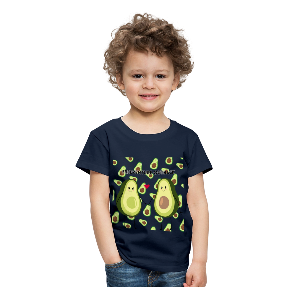 Rus Avocado Kids Tee – Süß, bequem & perfekt für kleine Entdecker! 🥑💚 - Navy