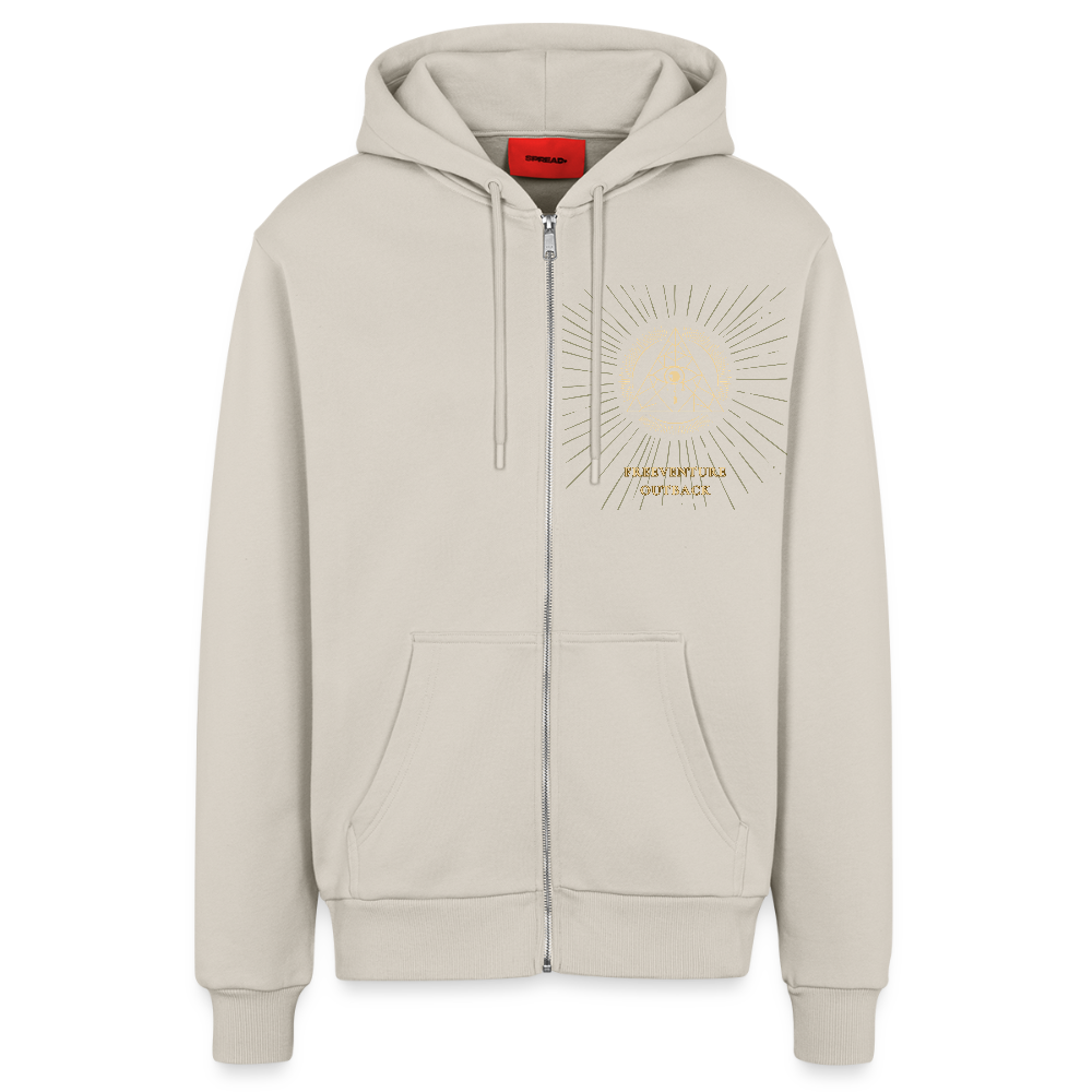 Organic Relaxed Zip Hoodie – Nachhaltiger Komfort, zeitloser Style 🌿✨ - WARM CLAY