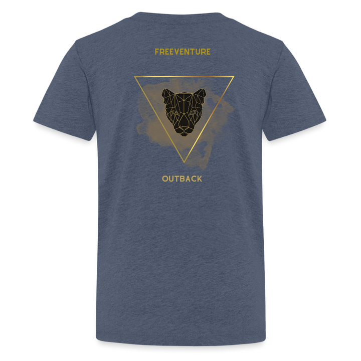 Rus Premium Tee - Blau meliert