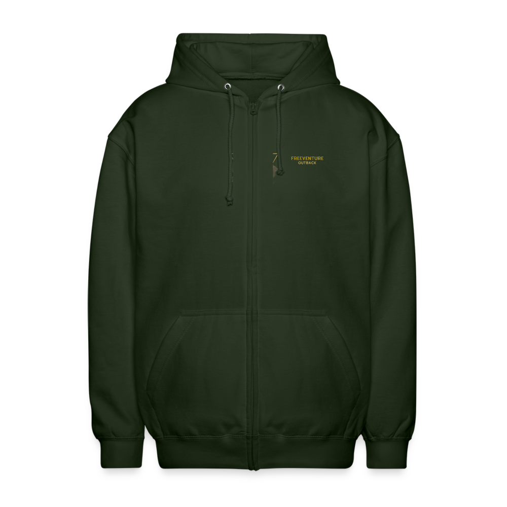 Rus Adventure Zip-Hoodie - Forstgrün 