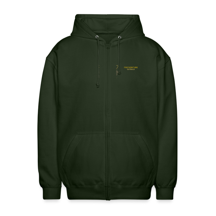 Rus Adventure Zip-Hoodie - Forstgrün 